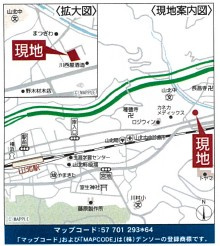 【地図】 | 山北町山北　新築戸建て　残1棟　JR線「山北駅」徒歩19分