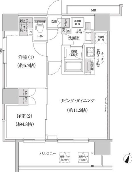 【間取り】 | パークハビオ渋谷本町レジデンス 
