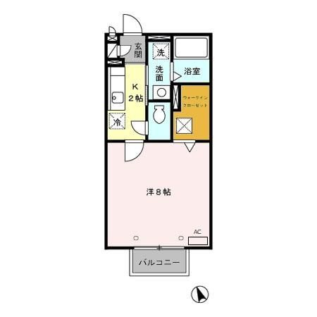 【間取り】 | ドルフ花みずきK(ドルフハナミズキケー)