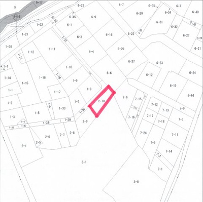 【区画図】 | 弘前市松原東一丁目・中古住宅 | 公図です。