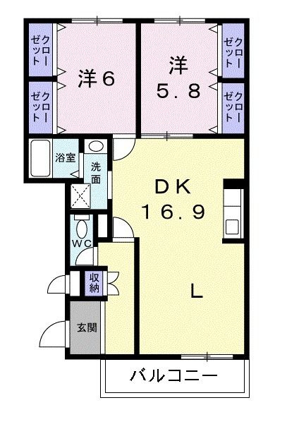クレインの間取り