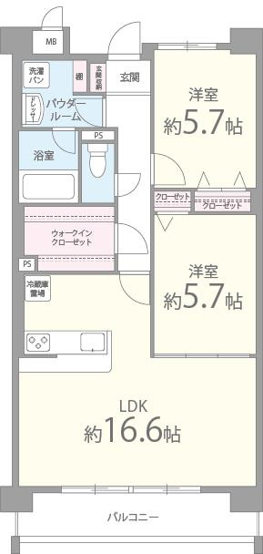 ブラン　ジュールの間取り