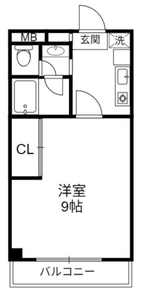 セルサス大道壱番館の間取り
