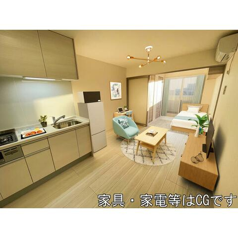 藤沢市高倉のアパートの居間・リビング