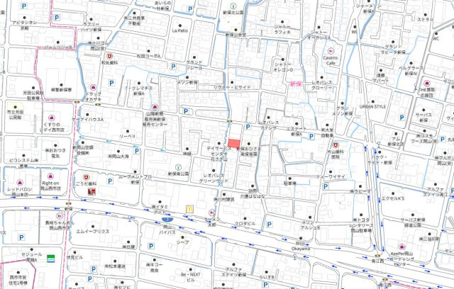 南区新保　1区画の地図