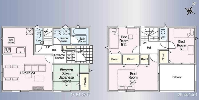 【間取り】 | CRADLE  GARDEN 久喜市栗橋東　第17　新築戸建　全1棟　1号棟