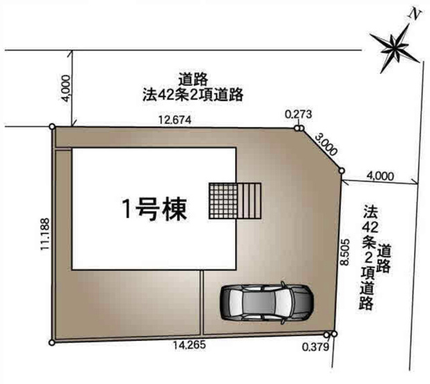 【区画図】 | CRADLE  GARDEN 久喜市栗橋東　第17　新築戸建　全1棟　1号棟