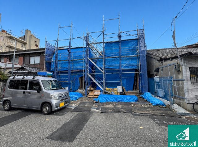 尼崎市西難波町　第2期　新築一戸建ての外観|現在の進捗状況です！順調に作業進行中、完成が待ち遠しいです！詳細の間取り等、お気軽にお問い合わせください！