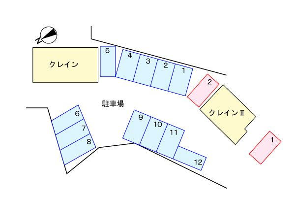クレインの駐車場