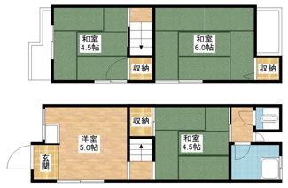 【間取り】 | 近江八幡市中小森町　中古戸建