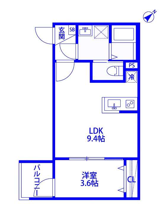 robot home 愛宕町Bの間取り