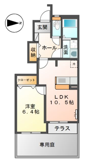 サザンハイムＫの間取り