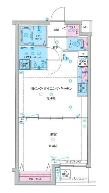 マキシヴ亀戸水神ジェノヴィアスカイガーデンの間取り
