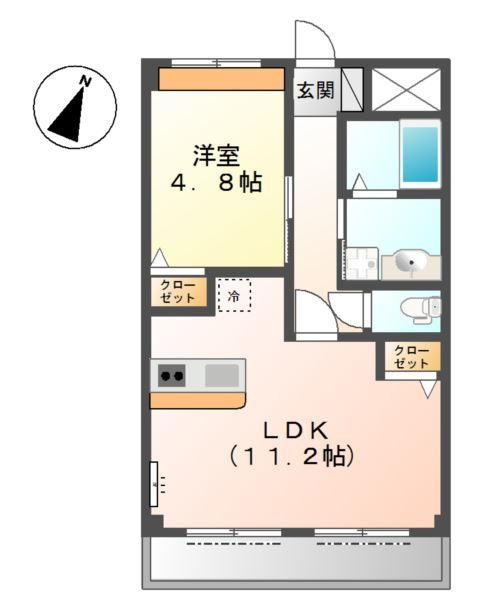 宝悠ハイムの間取り