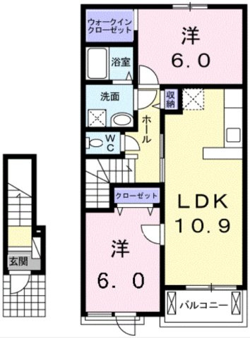 コズカイリーデ1の間取り