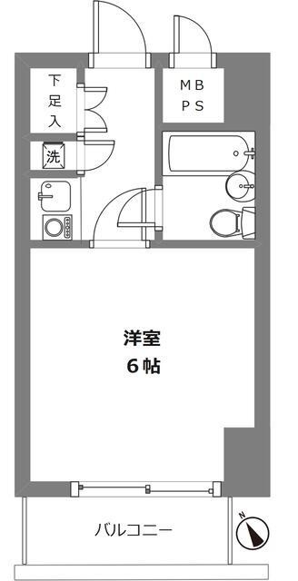 クリオ阪東橋壱番館の間取り