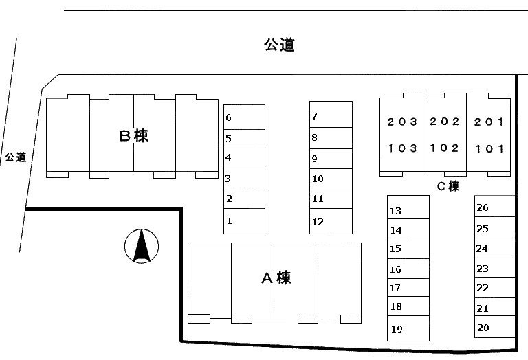 アット・イーズBの区画図