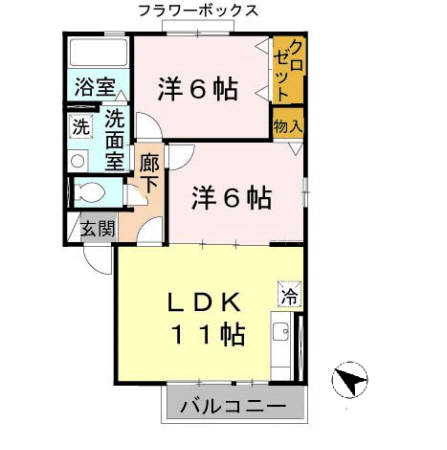 【間取り】 | クレールアビタシオンKonishi