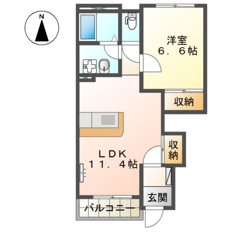 花みずき２の間取り