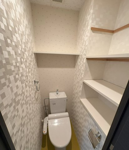 福岡市東区千早５丁目の賃貸マンションのトイレ