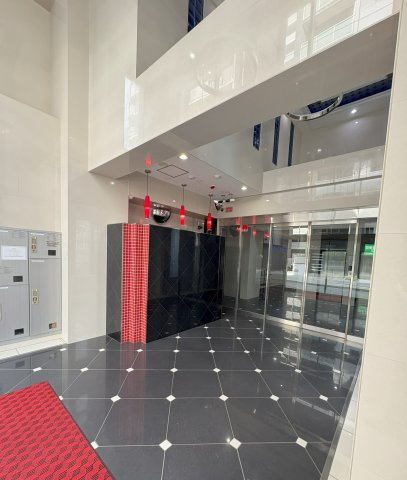 福岡市東区千早５丁目の賃貸マンションのロビー