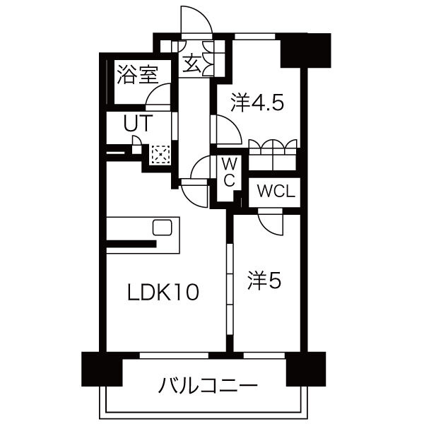 SK RESIDENCES SHINSAIBASHI（中央小学校区）の間取り|SK RESIDENCES SHINSAIBASHI　間取り