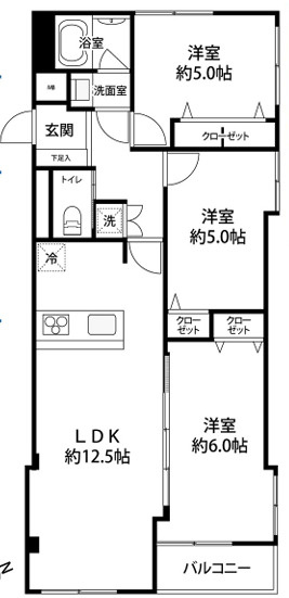 田園調布コーポラスの間取り