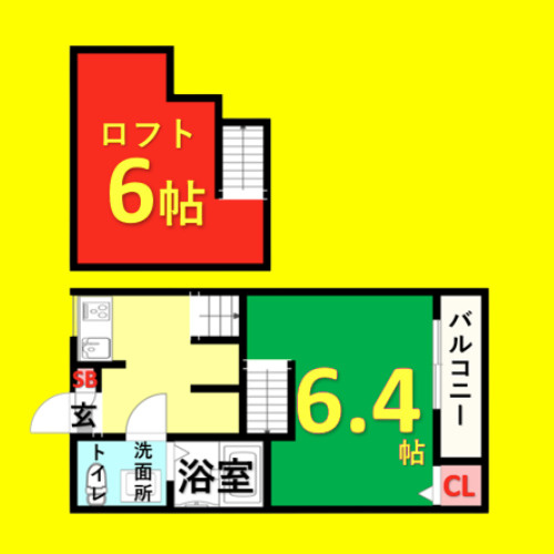 デザイナーズコーポ賑町　名古屋市賃貸　仲介手数料無料の間取り