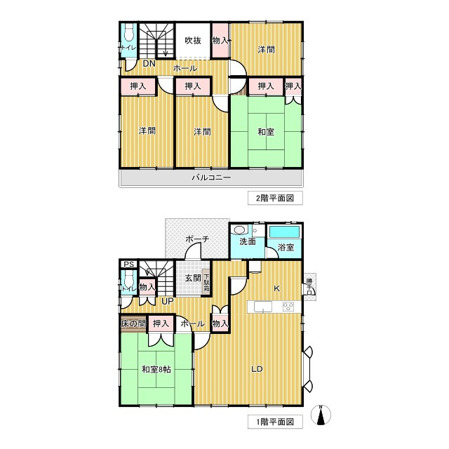 可児市桂ケ丘２丁目の中古一戸建の間取り