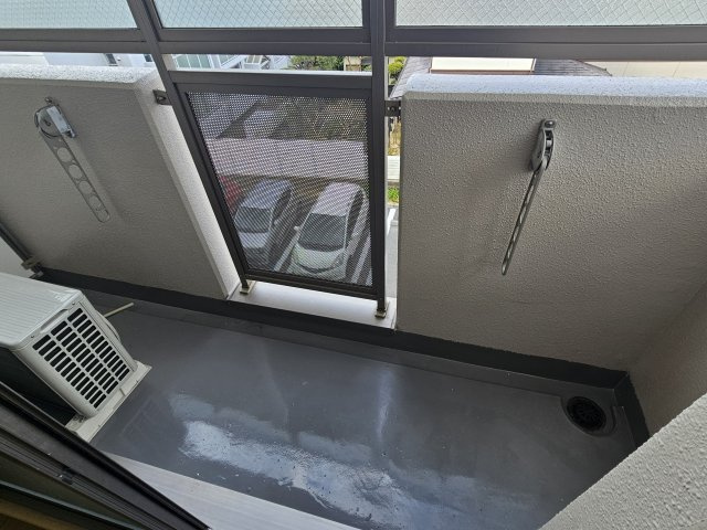 フラットワンのバルコニー