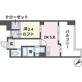 QREST博多東Ⅰの間取り
