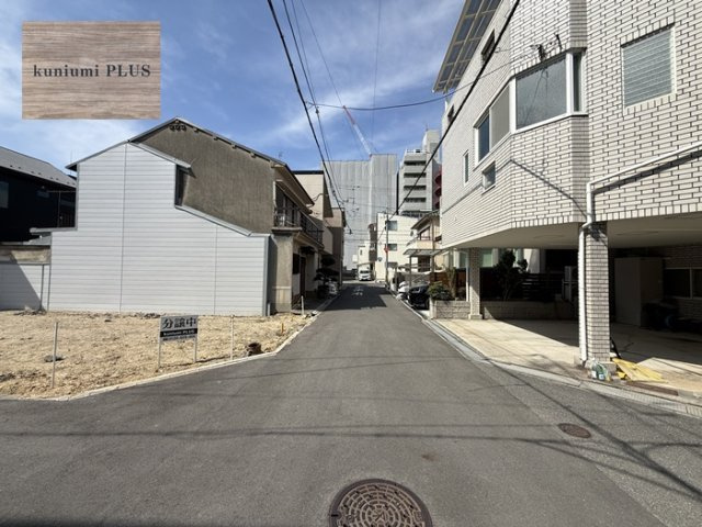 大阪市鶴見区緑1丁目　1号棟モデルハウスの前面道路含む現地写真|建築前現地