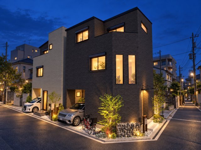大阪市鶴見区緑1丁目　1号棟モデルハウスの外観パース