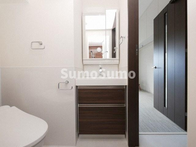 大阪市中央区材木町の賃貸マンションの洗面所