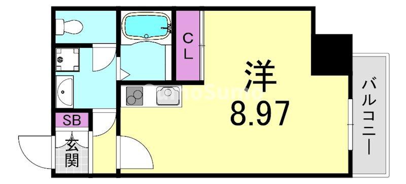 ADWResidence松屋町の間取り