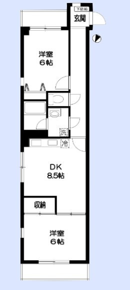ドミール川越の間取り