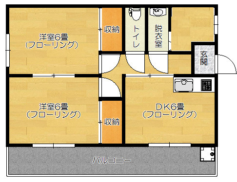 馬場マンションの間取り