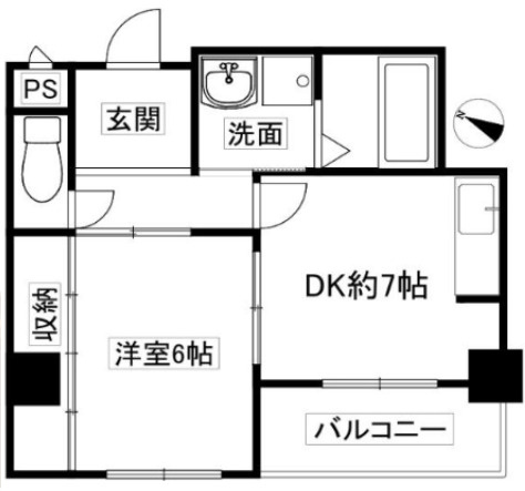 タウンコート六甲の間取り