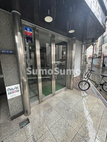 ナンバOMマンションのエントランス