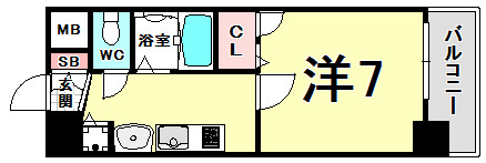 Citta　Vista神戸下山手通の間取り