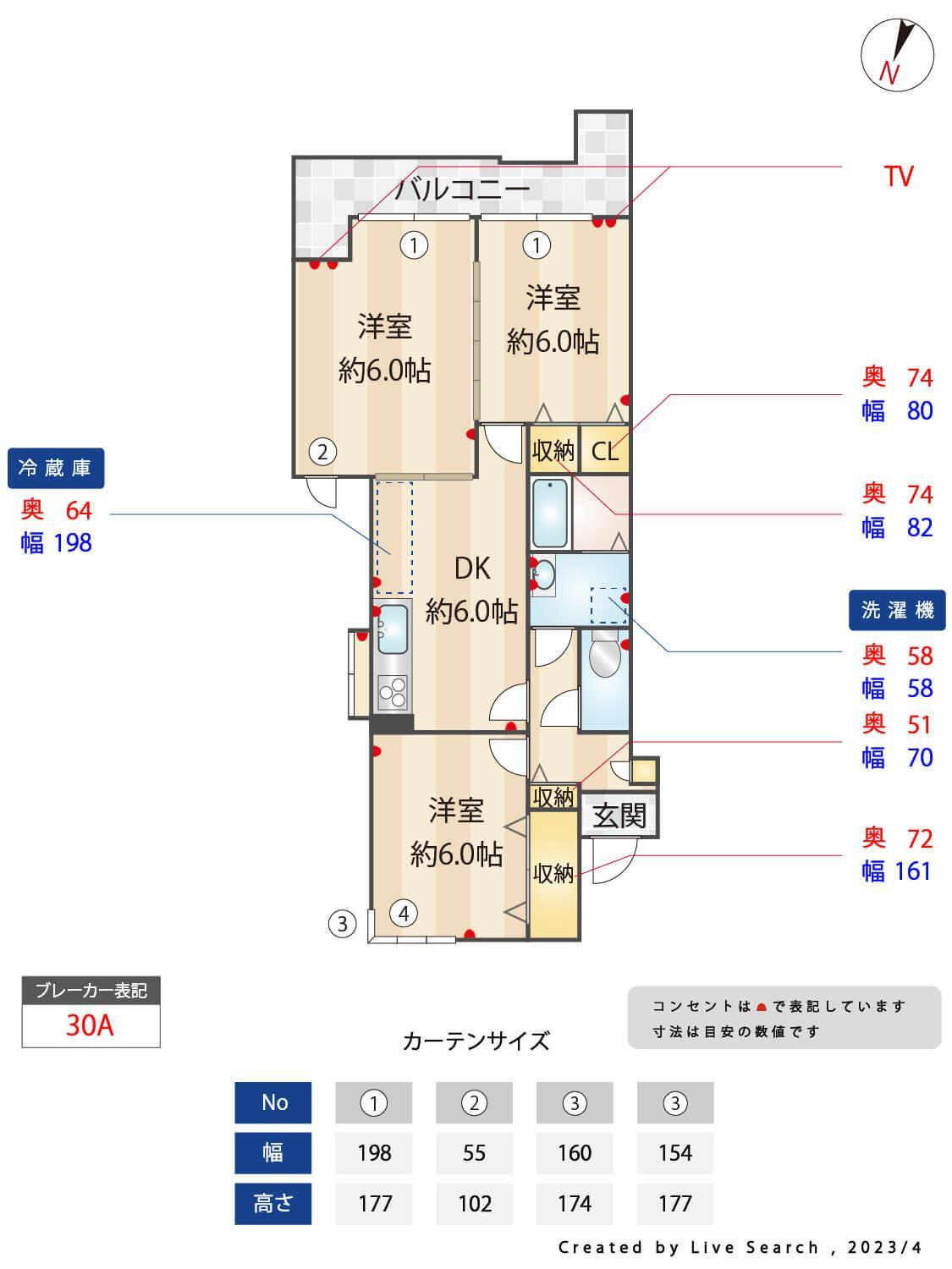 那珂ハイツの間取り