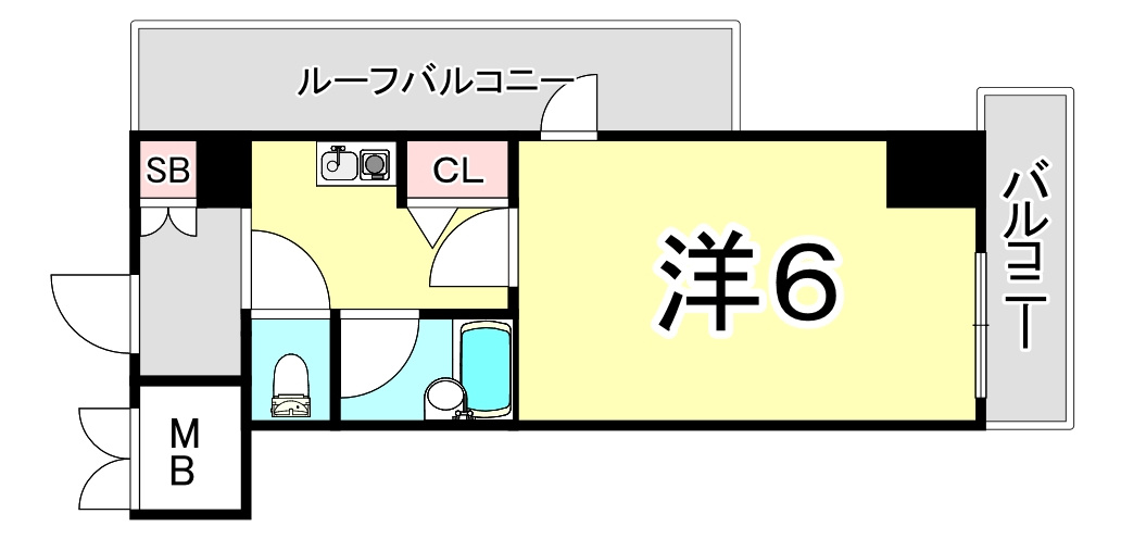 エステムコート芦屋西の間取り