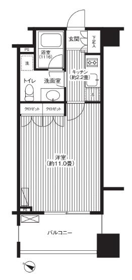 グランハイツ代々木の間取り