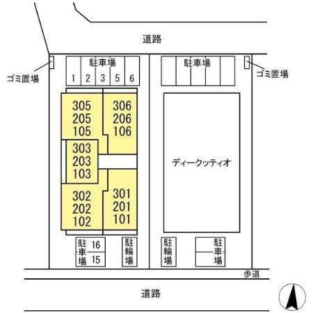 b-kubus(ビークブス)の区画図