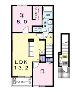【間取り】 | ベル　コリーヌ | 間取りです。