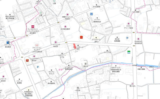 総社市井手　1区画の地図