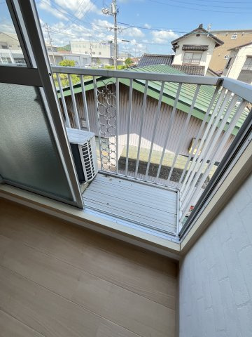 ハイツ松本のバルコニー