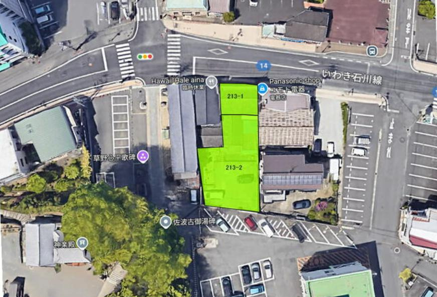 いわき市常磐湯本町三函　売地の土地図
