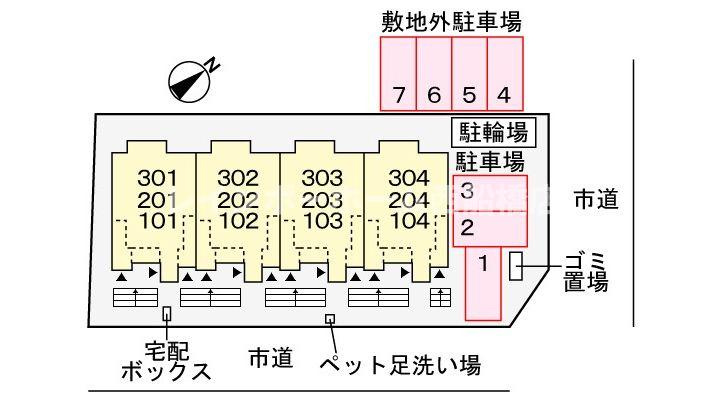 メゾンエスポワールの区画図