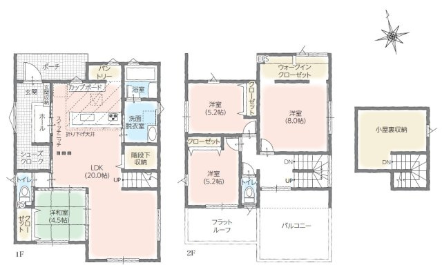 【間取り】 | タマタウン本宮荒井　2号棟